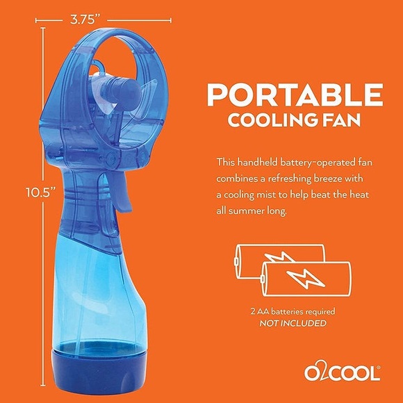 O2COOL LLC Deluxe Misting Fan Festival Hot Pink - Picture 8 of 8